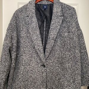 Gap oversized tweed jacket